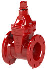 Мягкий усаженный красный цвет запорной заслонки UL FM клина для противопожарного обслуживания