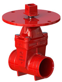 Фланцевый / канавный тип UL FM Gate Valve Работа ручного колеса