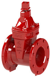 Фланцевый / канавный тип UL FM Gate Valve Работа ручного колеса
