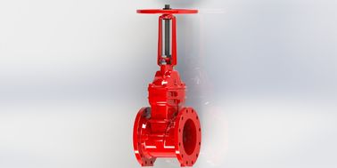 Фланцевый / канавный тип UL FM Gate Valve Работа ручного колеса