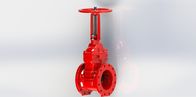 Жизнерадостный усаженный клапан для пожарной службы, красная запорная заслонка нержавеющей стали