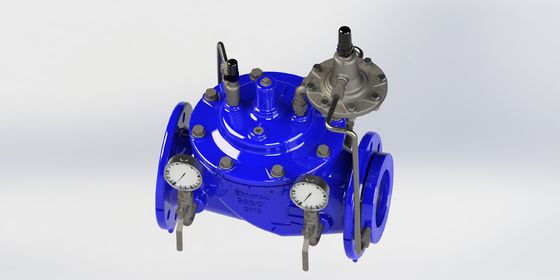 Ручной регулирующий клапан с уплотнением из EPDM и чугунным корпусом для диапазона температур 0-80°F и стандарта EN1074-5